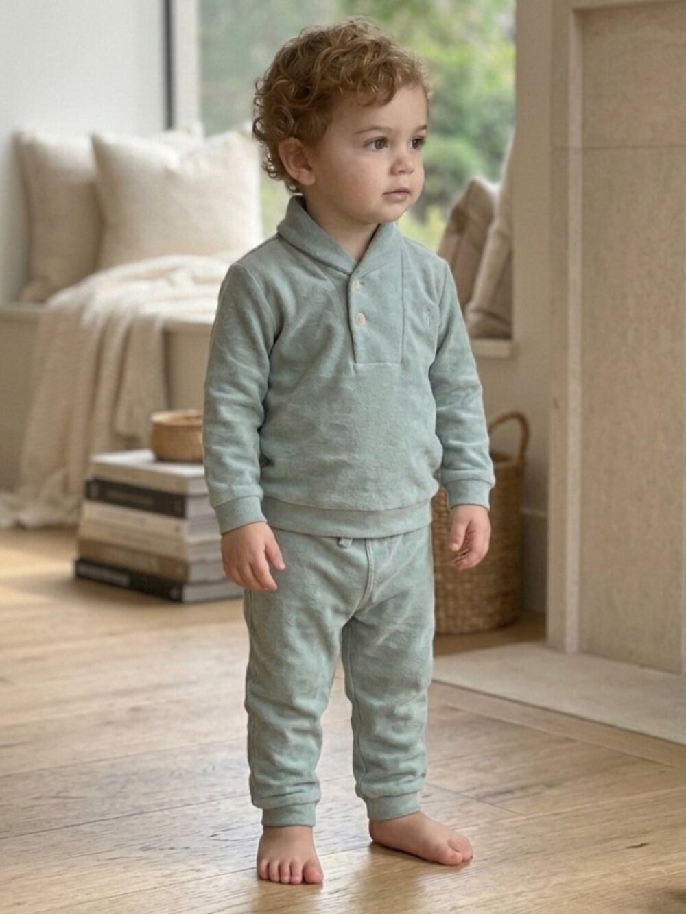 Ralph Lauren Toddler's Sage Green Pullover & Pants Set - Size 24 Months
